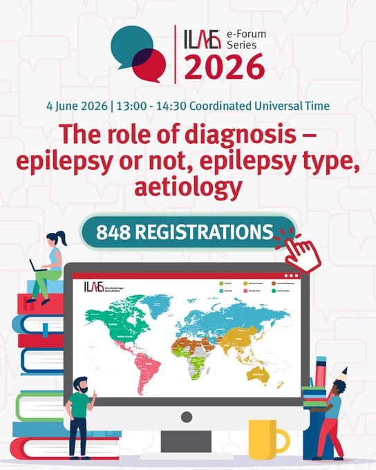 Thank you to the 848 participants from around the world who registered for the ILAE e-Forum, “The role of diagnosis – epilepsy or not, epilepsy type, aetiology” on 4 June.

The live session was a success, with attendees tuning in from 99 countries. If you missed it, the recording will be available soon on demand at www.ilae.org/eforum/2026-2.