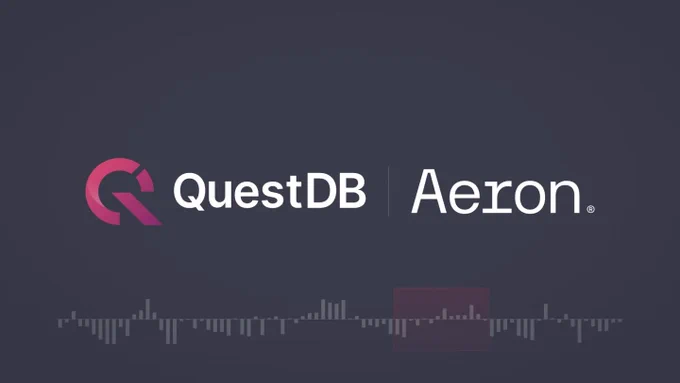 QuestDB and Aeron logos