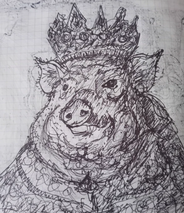 KING PIG sketch
SEVEN DEADLY SINS COLLECTION 
by 𝙇𝙤𝙧𝙙 𝘽𝙮𝙧𝙪𝙨