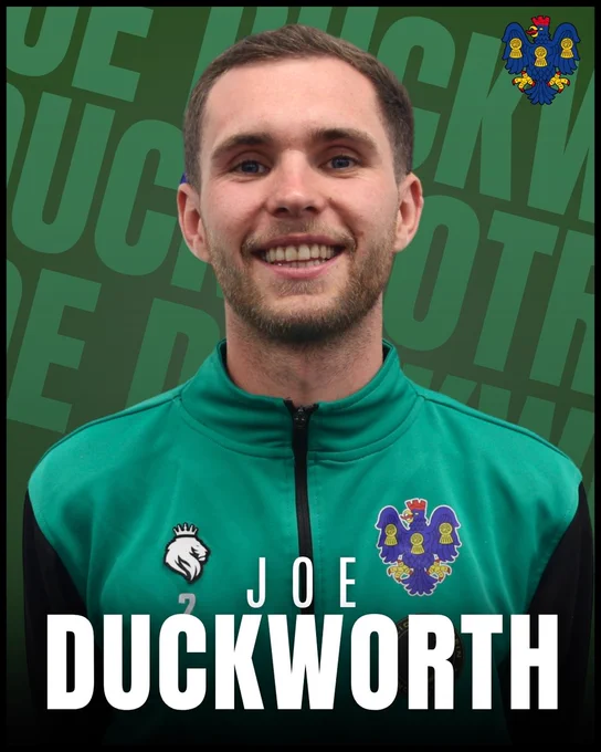 Joe Duckworth signs for Northwich Victoria Football Club.