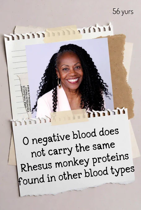 O negative blood type does not carry the same Rhesus monkey proteins found in other blood types.
#ONegative #BloodType #Universal