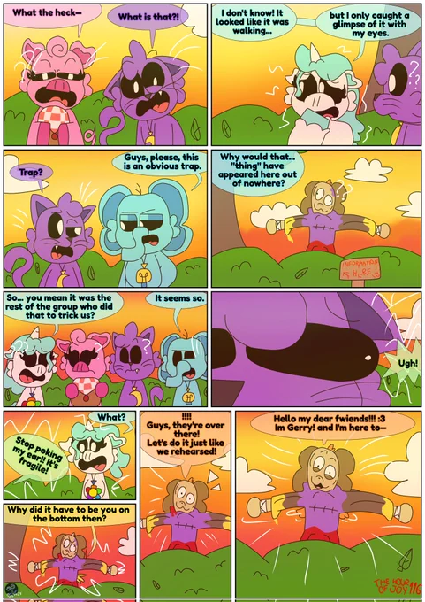 𝗧𝗛𝗘 𝗛𝗢𝗨𝗥 𝗢𝗙 𝗝𝗢𝗬
𝗣𝗔𝗥𝗧 𝟭𝟭𝟲

🅶🅴🆁🆁🆈 introduces itself to the critter crew.