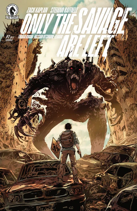 Base cover of Only the Savage Are Left issue #1, illustrated by Stefano Raffaele