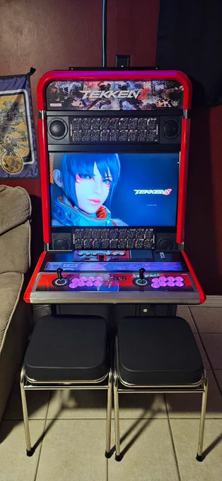 Sanwa Obsc buttons, 
Crown 309mj levers, 
Focus Attack GP2040 RGB kit, 
GP2040ce main boards.