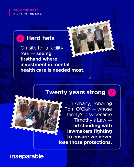Leaders and advocates in Albany honoring Tom O'Clair and supporting Timothy's Law protections.
