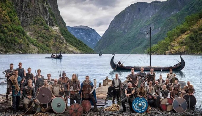 norwegian soccer team, dressed up for the matches
