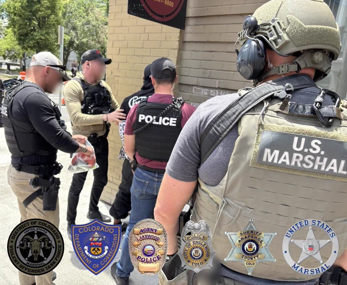 Brandon SANDS in custody of the U.S. Marshals Colorado Violent Offender Task Force.