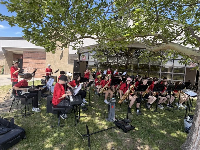 Jazz Band had a great time playing at Fun in the Sun at Heritage! #wearemuir