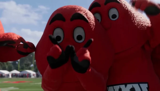 Big Red Mascot Mode gameplay first-look from EA Sports CFB27
