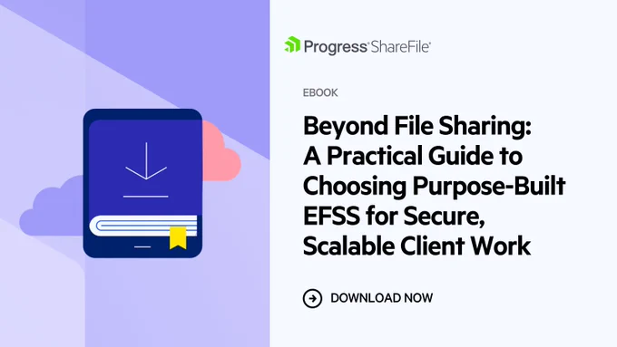 еeBook banner: Beyond File Sharing: A Practical Guide to Choosing Purpose-Built EFSS for Secure, Scalable Client Work