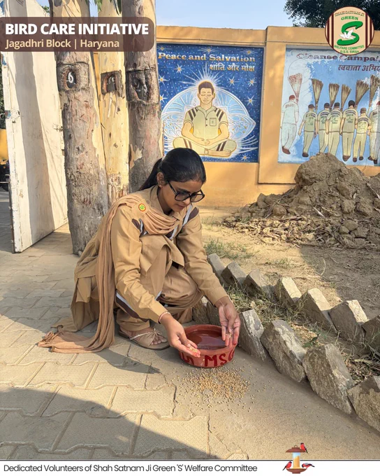 A bowl of water can be a lifeline in the summer heat. 🐦

In Jagadhri, Haryana, volunteers of Shah Satnam Ji Green 'S' Welfare Committee are caring for our feathered friends during the scorching summer. By placing water and grains in accessible spots, they are helping birds stay hydrated and nourished when natural food and water sources become scarce.

A small act of kindness can save a precious life. Let's all do our part to protect and nurture nature. 


[Bird Care, Nurturing Birds, Summer Relief, Save Birds, Nature Care]