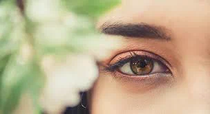We see the image the brown eye on the right side of a female face alongside a green set of leaves. Dr Peter Osei-Bonsu, a Trustee and general Volunteer, shares a quote of his work raising awareness of eye health and the importance of maintaining healthy eyes. 