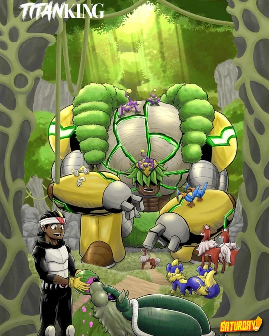 Calder and his titan TERRA NOVA relax a bit before the return of the FINAL STORY ARC for the hit diverse manga from Saturday AM called TITAN KING! Returning summer 2026 along with the real-life World Cup in the Bi-weekly Saturday AM magazine!