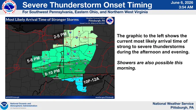 Image: Severe Thunderstorm Onset Timing