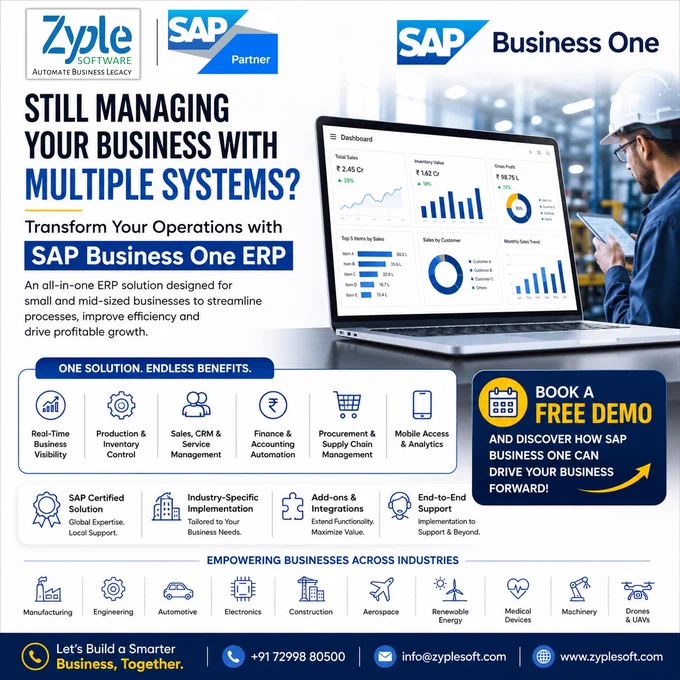 sap business one (B1) ERP Software