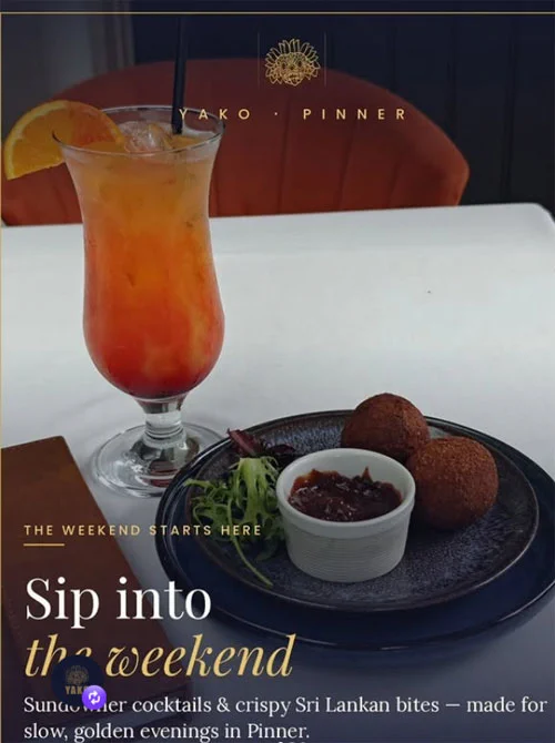 Yako - The Weekend Tastes Better In Pinner!