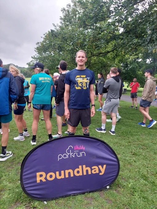 Craig Smith of CRS Editorial at Roundhay Park parkrun.