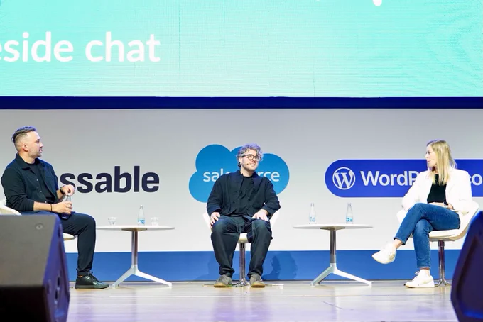 Speakers on stage at WCEU
