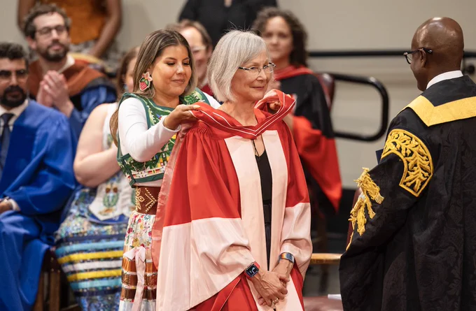 On June 3, 2026, the Honourable Marion Buller received an honorary Doctor of Laws degree from the University of Toronto in recognition of her outstanding leadership in justice, reconciliation, and Indigenous rights.