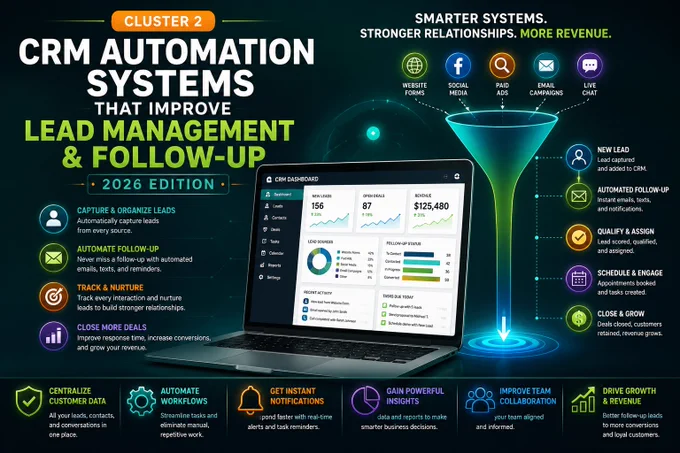 Discover how CRM automation improves lead management, follow-up, customer communication, and sales efficiency for small businesses.
