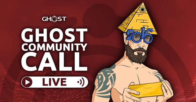 🚀 GHOST Community Call - Q2 2026 LIVE NOW!

🔴 LIVE STREAM: https://ghostchain.io/call

• Latest GHOST updates & Web3 trends
• OG ghostie Q&A session
• Bring friends - become node runners!

💰 Trending: $CSPR $GHST $GMV
😎 web3 lovers welcome!