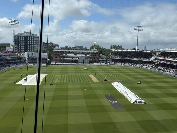 Sun shining and covers being taken off the square