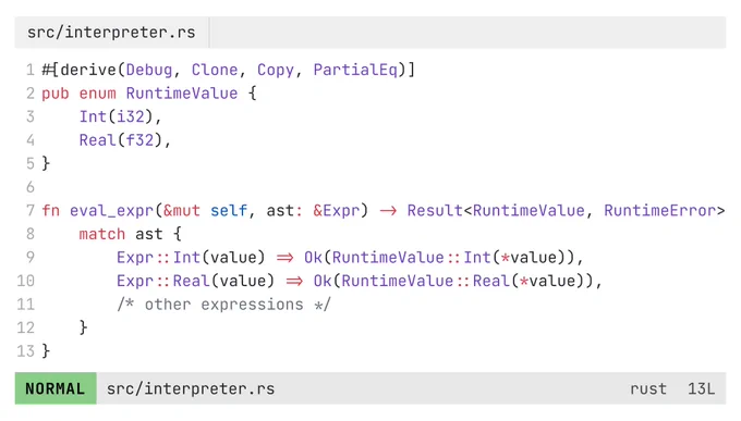 Expression evaluation in Interpreters