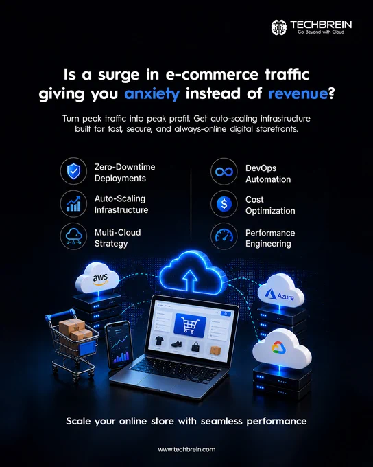 Scaling an e-commerce platform shouldn't mean sacrificing your bottom line. Inefficient cloud architecture often leads to
skyrocketing unit costs that eat into profit margins, especially during high-traffic peaks. 

Without a FinOps-driven approach,
online retailers struggle to balance the need for a Lightning-Fast UX and 99.9% Uptime with tightening budget constraints.

TechBrein implements FinOps-driven cloud architecture designed specifically for next-generation e-commerce.

Take control of your cloud economics and power your growth with expert guidance.

https://techbrein.com/services/cloudops-managed-cloud-service-msp

#CloudOps #FinOps #EcommerceGrowth #CloudOptimization #CostReduction #CloudArchitecture #TechBrein #ScalableBusiness
