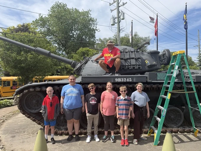 Mrs. Buell and Mr. Williams class had a great experience a the local Amvets Post. #wearemuir