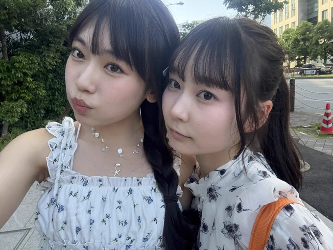みらとたまたま洋服が似てた日🌸🌼🌺