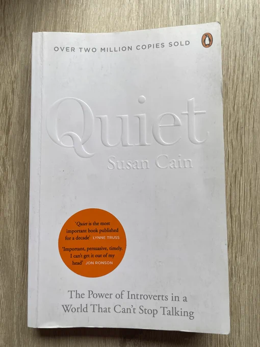 Photo of the book Quiet: The Power of Introverts in a World That Can’t Stop Talking by Susan Cain
