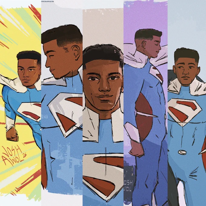 collage of the super man, Val Zod