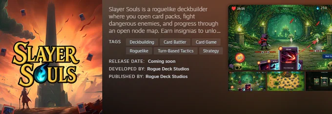 Screenshot of Slayer Souls, a game that looks very similar in art and gameplay to Slay the Spire
