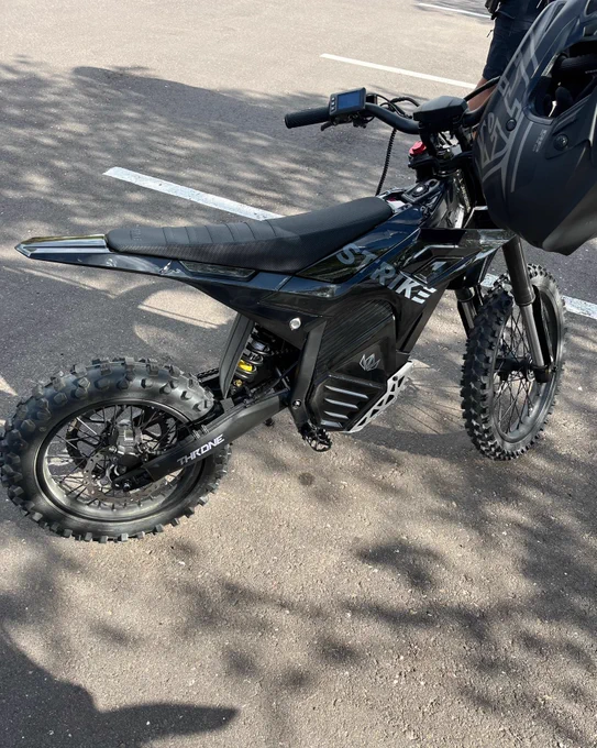 Black motorcycle