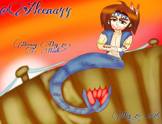 Day 20 of my Mermay Challenge 2026 (Video Game Edition); T. Hawk from Street Fighter Feather Bullet FTU

Still catchin' up on my Mermay ideas, keeping up with the Street Merfolk so far, so here's T. Hawk, and yes, I tried to plan out for Vega, but I did T. Hawk instead...please look at the inspiration of Cinco de Mayo, will ya?