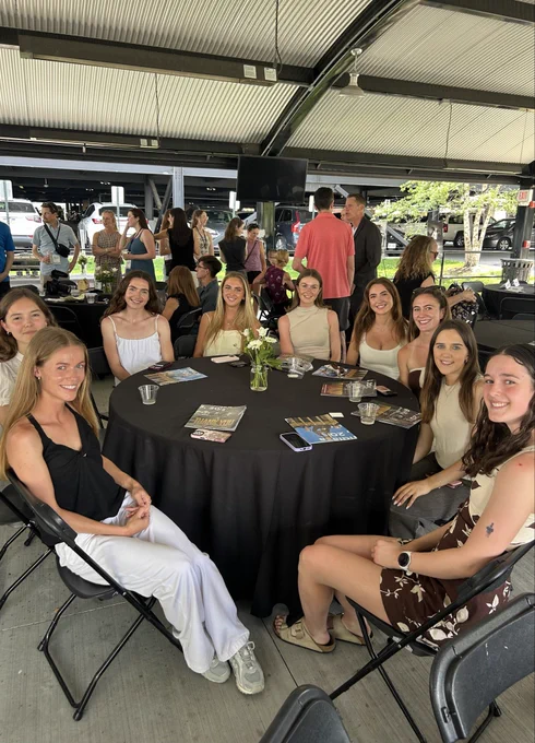 Attendees at Ray Treacy's retirement party