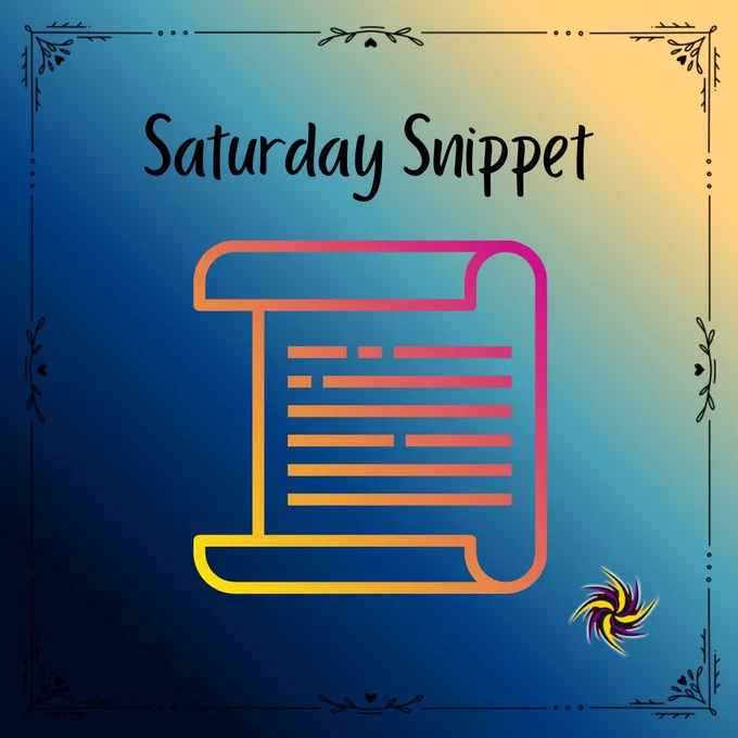 Saturday Snippet
Orange and pink gradient scroll
