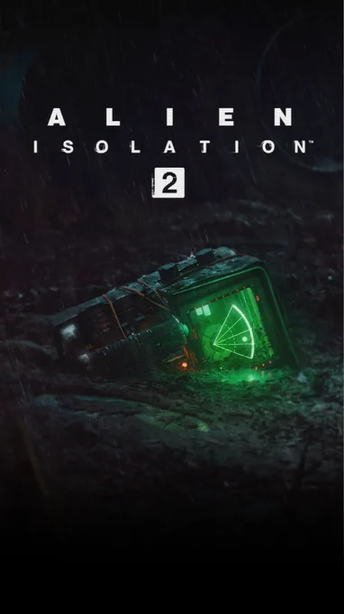 A publicity image for Alien: Isolation 2, showing a motion tracker lying in the mud.