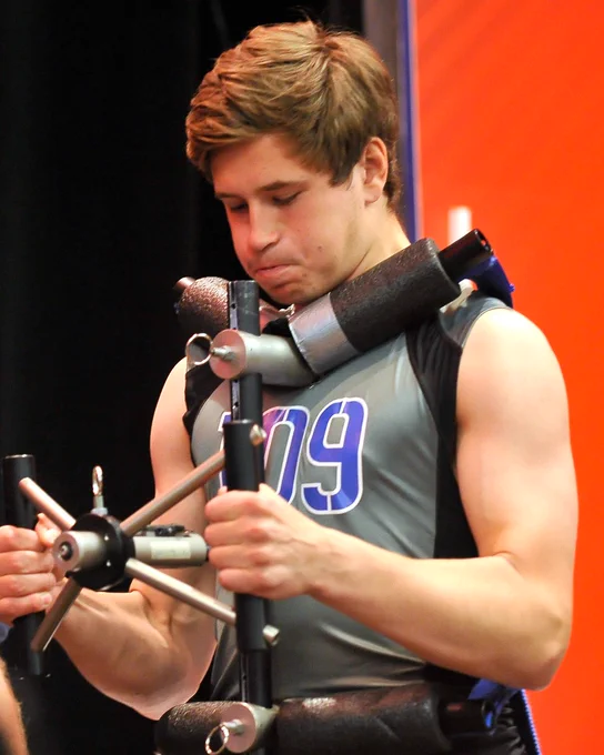 Image of Fil Forsberg completing a drill at the NHL Combine 