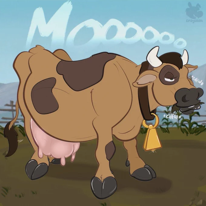 MOOOOOOOOOOOOOOOO✨🐮
Thank you so much to @dexyrays.bsky.social for volunteering to Join the #Farm! 🌾

#TF #Transformation #TGTF #Cow 🐄 #TFEveryDay