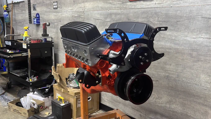 SBC serpentine belt system install.