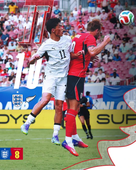 Half-time: England 1-0 New Zealand