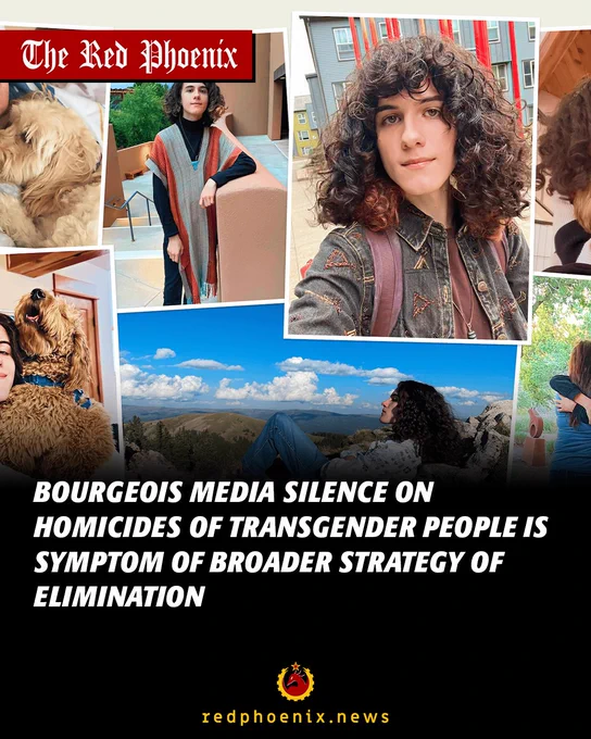 Bourgeois media silence on homicides of transgender people is symptom of broader strategy of elimination
