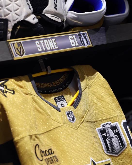 Mark Stone gold jersey