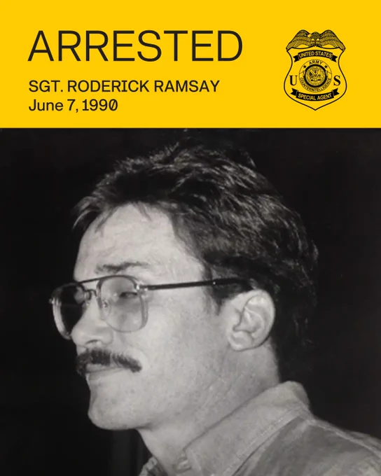 Arrested \nSGT. RODERICK RAMSAY\nJune 7, 1990\n