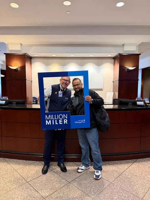 United Million Miler Acknowledgement