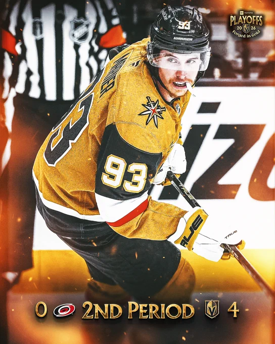 End of 2: VGK 4, CAR 0