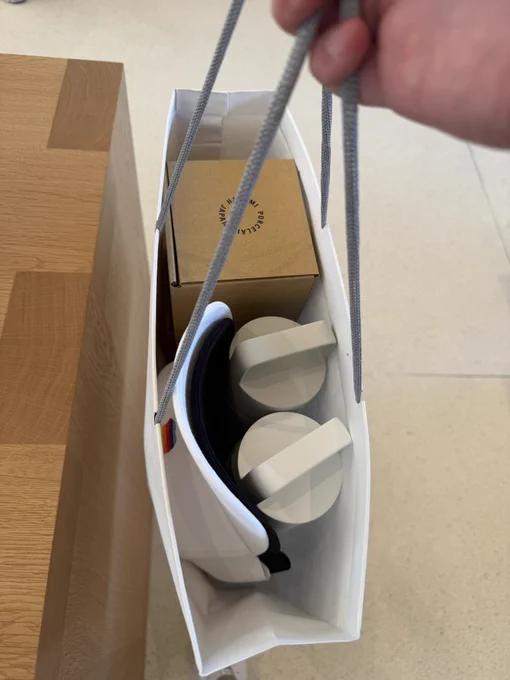Photo of some Apple goodies purchased.