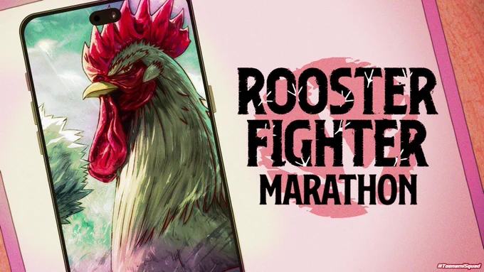 The Rooster Fighter Marathon begins on Toonami.