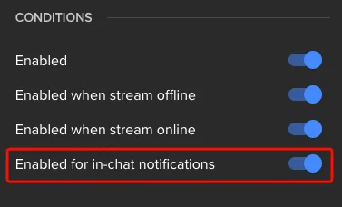 Enable the "in-chat notifications" detection in Keywords, Spam filters, and Blocked terms to automatically moderate Watch Streak messages.
